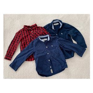 HP ✨Cotton Long Sleeve Dress Shirts 👔 Kids 4-5